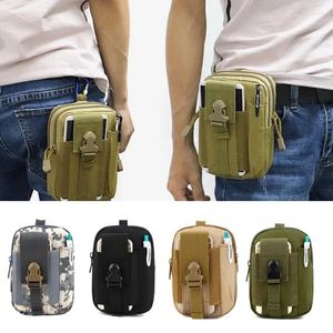 Depolama çantaları açık erkek taktik molle çantalı kemer paketi çanta küçük cep askeri koşu seyahat kampı yumuşak geri