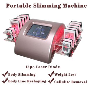 Diodo laser Lipo Trattamento non invasivo Macchina dimagrante Perdita di peso Corpo intero Design portatile Funzionamento semplice Uso del salone domestico Modellamento del corpo 2024 Consigliato