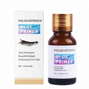 Eyel Extensi Glue Primer 15 мл Les Strengthen Adhesive Bding Protein Oil Remover Накладные глаза Lg Last Fixing Agent F9aq #