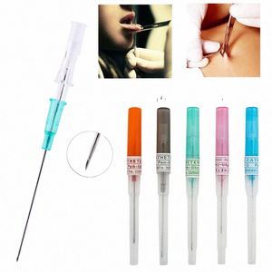 50pcs cerrahi çelik sterilize piercing iğneleri iv kateter iğneleri kulak dudak gövdesi piercing profal alet malzemeleri kiti v3i8#