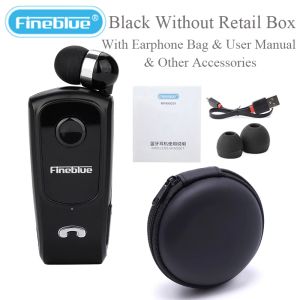 Kulaklıklar Mini Fineblue F920 Kablosuz Geri Çekilebilir Taşınabilir Bluetooth Kulaklık Kulaklık Titreşim Aşınma Klipsini Hatırlayın Kulaklık Çalışan