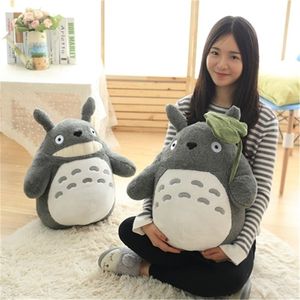 Peluş doldurulmuş 30-70cm dekor komşu totoro animasyon lotus bebek oyuncaklar yaprak yastık film benim kızım kawaii oda Noel qbeaj