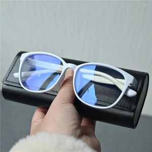 Солнцезащитные очки Cubojue, белые компьютерные очки для мужчин и женщин, сверхлегкая оправа для очков, женская антибликовая однотонная 0, защита глаз