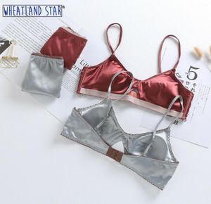 Bras setleri fransız tarzı bralette set geri kapanış iç çamaşırı feminina seksi sütyen ve külot kadın039s moda iç çamaşırı s8751349