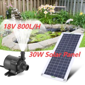 Pompalar Güneş Paneli Su Pompası 18V 30W Bahçe Dekorasyonu Mini Güneş Paneli Fountain Sulama Sistemi Balık tankı için enerji tasarrufu kitleri