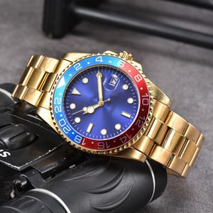 Relógio masculino de luxo ro-le designer feminino relógios 40mm automático mecânico calendário ouro pulseira aço inoxidável montre de luxo casal relógios