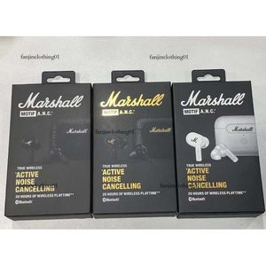Tasarımcı Kulaklıklar Marshall Marshall Marshall Küçük ANC Kablosuz Bluetooth Kulaklıklar Kulak Sporları Kulak Düzlemelerinde Gürültü Öldürme ile Geliyor M4