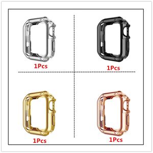 Ambor Tlecting TPU Case Anti-Fall защитная оболочка для оболочки для Apple Watch Series 1 2 3 4 5 6 7 8 9 IWATCH 38 мм 40 мм 41 мм 42 мм 44 мм 45 мм Ultra 49 мм