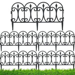 5pcs bahçe sınır yolu kenar çit açık peyzaj kenar kenar kenar çit plastik veranda çim çiçek yatak eskrim bariyeri 240309