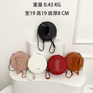 % 38 OFF TASARIMCI Çantası 2024 Çanta Kış Kış Yüksek Güzel Güzel Crossbody Round Cake French Minimalist Minimalist Modaya Gizli Cüzdan ve Cep Telefonu