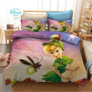 Tinker Bell Fairy of the Wings Beding Sets Sepet Cover Cover и Pillowcase Pollowcase Comtrater Settemplater для домашнего декора