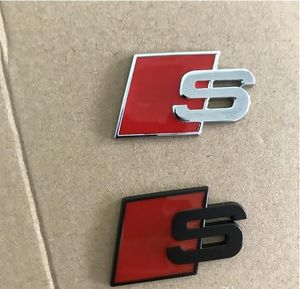 VW S логотип Sline эмблема значок автомобиля наклейка S6 для передней задней двери багажника боковая посадка TT Metal Quattro Audi A4 SQ5 Red S7 черные аксессуары Klbxa