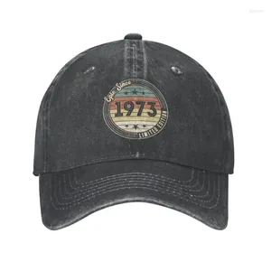 Бейсбольные кепки на заказ из хлопка с 1973 года, 50 подарков на день рождения, летняя бейсболка для мужчин и женщин, регулируемая шляпа для папы, спортивная