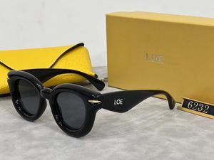 Модельер солнцезащитные очки женские мужские очки уличные оттенки бренда LOE в том же стиле 1:1 круглая оправа роскошные классические очки