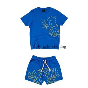 Syna World Track Suit Erkek Trailsuits Synaworld Y2K Takım Takip Erkek Hip Hop Mektubu Baskı Susa T Shirt Şortu İki Parça Set Giyim Erkekler Kadın Spor Seti 3907