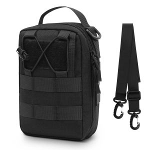 Çantalar 1000D taktik omuz çantası molle bel torbası açık spor çantası kamp yürüyüş yürüyüş trekking crossbody çanta EDC yardımcı poşeti