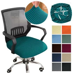 Чехлы на стулья, разноцветные чехлы на офисные сиденья, утолщенные, простые, эластичные, домашний табурет, общие компьютерные поворотные принадлежности