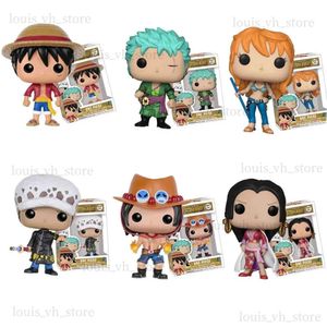 Action oyuncak figürleri pop tek parça anime figürü luffy helikopter ası luo luffy zoro aksiyon figürü koleksiyon modeli oyuncaklar brinquedos noel hediyeler t240325