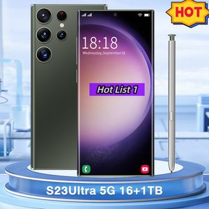 S23ULTRA 5G Android Akıllı Telefon Dokunmatik Ekran S23 7.3 inç HD Ekran Yerçekimi Sensörü birden çok dili destekler