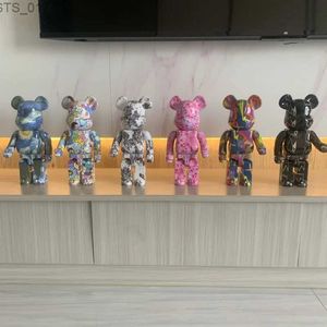 Yenilik Ürünleri 28cm Baskılı Ayı Tuğla% 400 Van Gogh Starry Sky PVC Bear Tuğla Eylem Resmi Fahion Tasarım Sanat Masaüstü Dekorasyon Ev Dekorasyonu