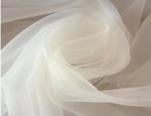 Ткань цвета слоновой кости, ширина 150 см, 4 метра/лот, мягкая прозрачная ткань из органзы, свадебное платье, бальное платье, вуаль, шаль, украшение фона,