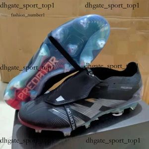 Predator futbol botları hediye çantası futbol botları yırtıcı doğruluk+ elit dil fg botları metal sivri uçlar futbol kılıfları erkek boşluklu yumuşak deri futbol ayakkabıları 426