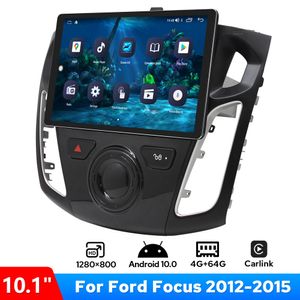Для Ford Focus 2012-2015 10,1-дюймовый автомобильный радиоприемник Joying Android 10 4G LTE 5 ГГц WIFI GPS