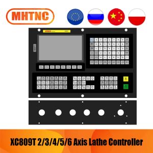 Steuerung XC809T-Verbindung Drehmaschinensteuerung 2/3/4/5/6 Achsen mit Werkzeugmagazin Unterstützt Gcode ATC Fanuc Dual-Analog-Digitalspindeldrehmaschine