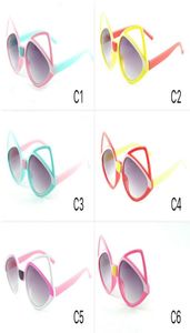 Детские солнцезащитные очки UV400 Фокс карикатура форма детские солнцезащитные очки милые очки 6 цветов Whole6312662