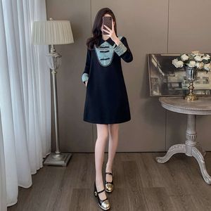 2024 Erken Bahar Süper Güzel Elbise, Kadınlar Zayıflama Mizaç Gösteriyor, Yeni Çin High-End Duygu, Hepburn Tarzı Elbise