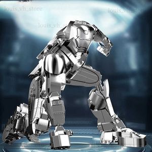 Bloklar Yeni 1100+PCS Süper Kahramanlar Demir Mecha Yapı Blokları Robot Moc Tuğlaları Aksiyon Figürleri Erkekler İçin Oyuncaklar Yetişkin Noel Hediyeleri T240325