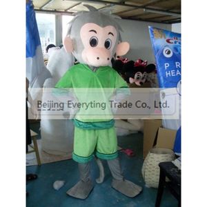 Trajes de mascote Halloween Natal Macaco Mascotte Cartoon Plush Fancy Dress Mascot Costume