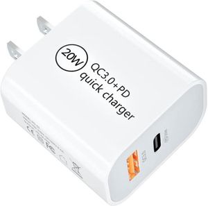 OEM 20W Tipo C PD Carregador USB USBC Adaptador de parede de carregamento rápido rápido portas duplas cobrar US UK Plug Plug Travel Chargers para SAMS9536499