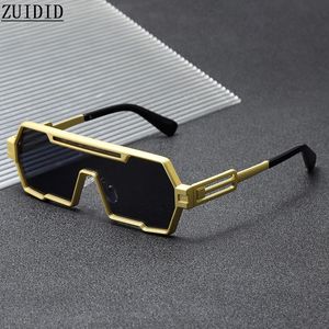 Steampunk güneş gözlüğü erkekler için ağır metal vintage kare punk moda gözlükleri retro güneş gözlüğü gafas de sol hombre lunette sun 240325