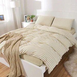 Yatak setleri yumuşak ve rahat pamuklu keten çarşaflar 1800 iplik sayımı yastık kılıfı seti