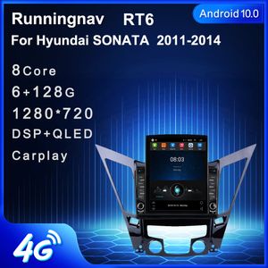 9,7-дюймовый новый Android для Hyundai SONATA 2011-2014 Tesla Type Автомобильный DVD-радио Мультимедийный видеоплеер Навигация GPS RDS Без DVD CarPlay Android Автоматическое управление рулевым колесом