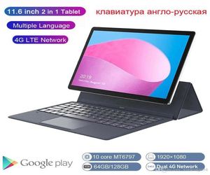K20S глобальная версия 2 в 1 планшетный ПК 4G ноутбук 116 дюймов Android с клавиатурой MT6797 детский планшет GPS Ultrabook4375358