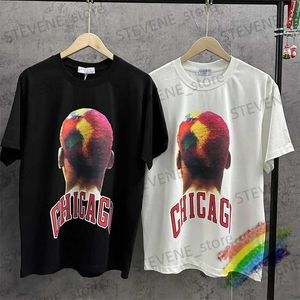 Erkek Tişörtleri Chicago Ih Nom UH NIT Leopar Baskı Saç Tişörtü Erkek Kadınlar Geri Sayı 91 Top TS T-Shirt T240325