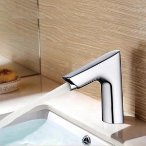 Смесители для раковины в ванной комнате, 59 #, латунь, хромированное покрытие, установленный на палубе датчик капель, дозатор мыла, автоматический смеситель для раковины, инфракрасные краны