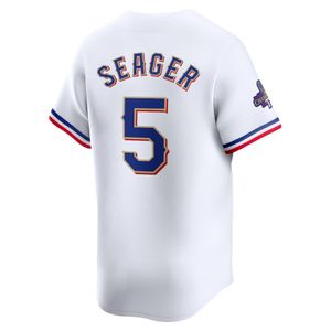 2024 Altın Koleksiyon Corey Seager 5 Garcia 53 Jung 6 Semien 2 Heim 28 Scherzer 31 Carter 32 Beyzbol Formaları Beyaz Renk Düğmesi Erkekler Boyut S-XXXL Dikişli Jersey