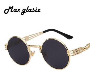 Erkekler marka vintage yuvarlak güneş gözlükleri 2020 yeni gümüş altın metal ayna küçük yuvarlak güneş gözlükleri kadınlar ucuz yüksek kaliteli UV4009354466