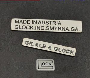 Taktik Aksesuarlar P1 Metal Yapıştırılmış Çelik Tek Satır Ülke Çift Sıralı Logo Oyuncak Dekorasyonu G17G18G19 için uygun