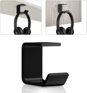 Hooks Kulaklık Askısı Akrilik Alt Desk Stick-On Güçlü Yapıştırıcı ile Çok Fonksiyonlu Kulaklık