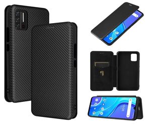 Корпуса углеродного волокна для Umidigi A11S Power 5 5S S5 A7S A7 A9 A11 Pro Max Case Case Magnetic Book Stand Flip Card Card Кошелек PU LE8905152