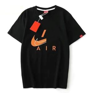 Yaz Erkek ve Kadın T-Shirt Tasarımcı Küçük Hook Baskı Deseni Küçük Yuvarlak Boyun Sıradan Moda Çok Nefes Alabilir Gevşek Yüksek Kaliteli Pamuk Spor Çift T-Shirt