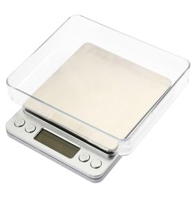 2000g01g dijital ölçekli mutfak pişirme ölçüm araçları paslanmaz çelik elektronik ağırlık LCD Elektronik Tezgah Ağırlığı Ölçeği2393216