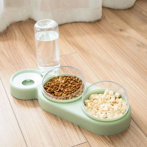 Pet Double Bowl, Nem Geçirmez Ağız, Dualuse Kasesi, Otomatik Kedi Besleyici, Otomatik Waterer, Antidump Köpek Kasesi, Kedi Kasesi besleme