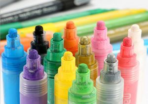 Акриловая краска ручки Постоянная краски 12 цветов для бумажного холста