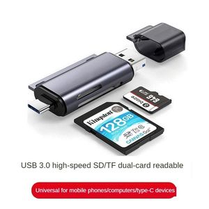 C Tip Kart Okuyucu Üç-One USB3.0 Kart Okuyucu OTG Cep Telefon Bilgisayar Akıllı TF/SD Micro USB Kart Okuyucu Üç-One Card Reader