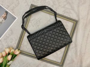7A Designer Bag Shoulder Bags Luxury Handbags Totes Women's Fashion WOC Cross Body Y S -Leather Envelope Messenger Black Calfskin Classic Diagonal Stripes Quilted 03